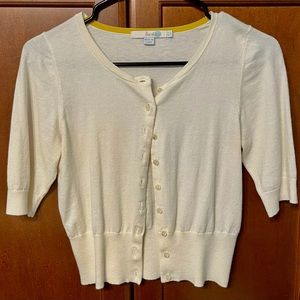 Ivory 3/4 Length Boden Sweater